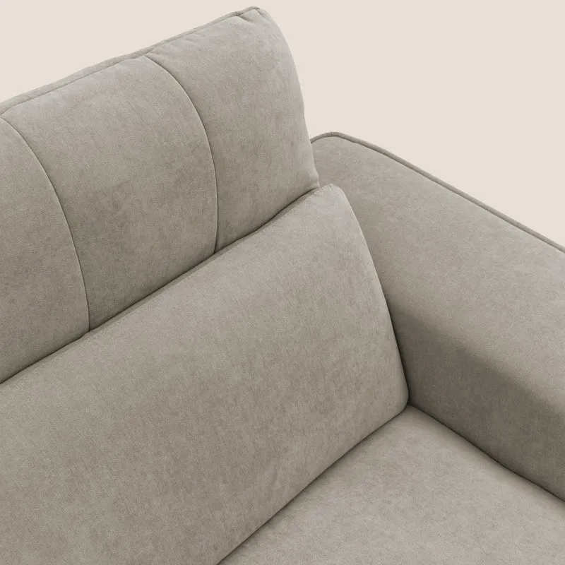 Clark Canapé modulable avec option relax électrique en tissu imperméable et détachable T17 beige