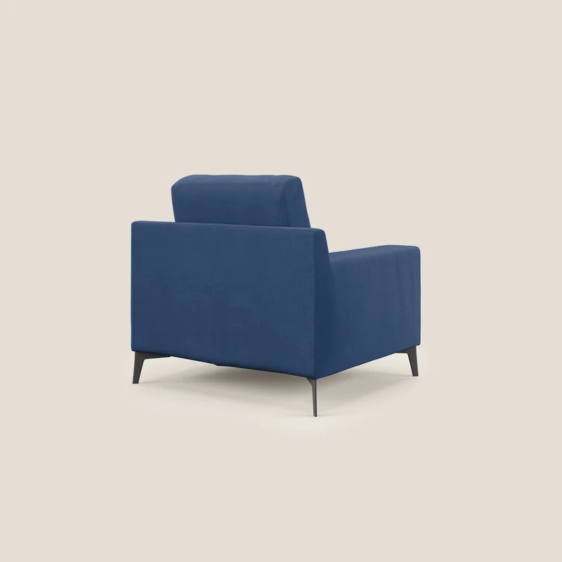 Prestige fauteuil moderne en microfibre détachable T11 bleu