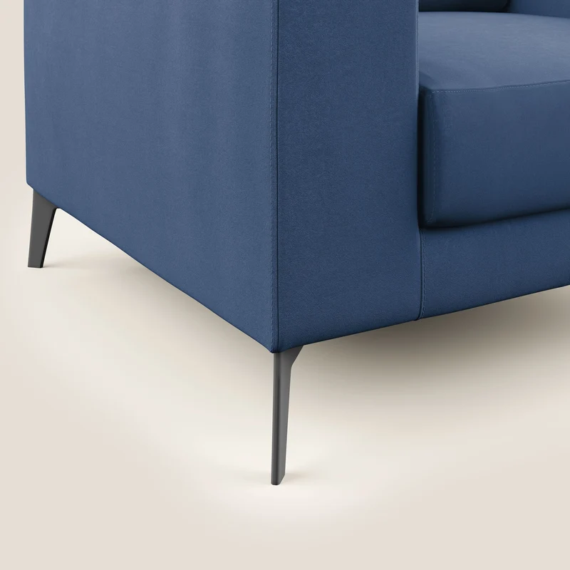 Prestige fauteuil moderne en microfibre détachable T11 bleu