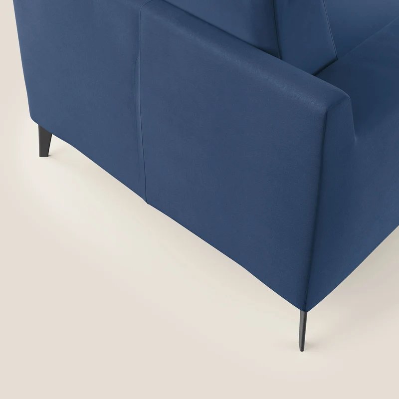 Prestige fauteuil moderne en microfibre détachable T11 bleu