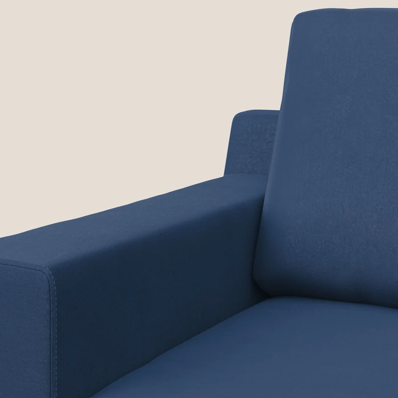 Prestige fauteuil moderne en microfibre détachable T11 bleu