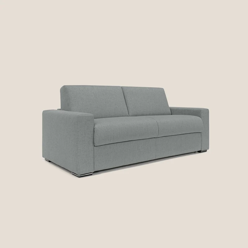 Nixon Canapé convertible avec matelas 20cm en tissu imperméable T03 gris