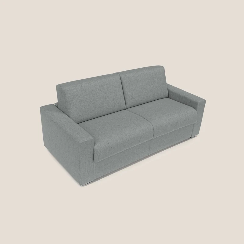 Nixon Canapé convertible avec matelas 20cm en tissu imperméable T03 gris