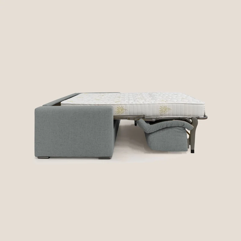 Nixon Canapé convertible avec matelas 20cm en tissu imperméable T03 gris