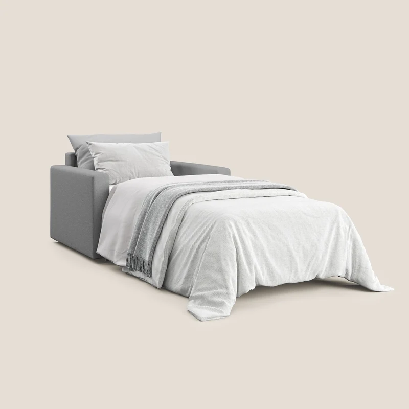 Chris Fauteuil convertible en tissu imperméable T13 gris