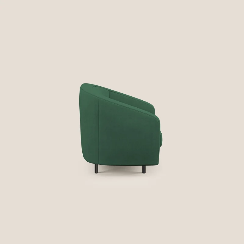 Pandora Fauteuil en tissu doux imperméable T02 vert