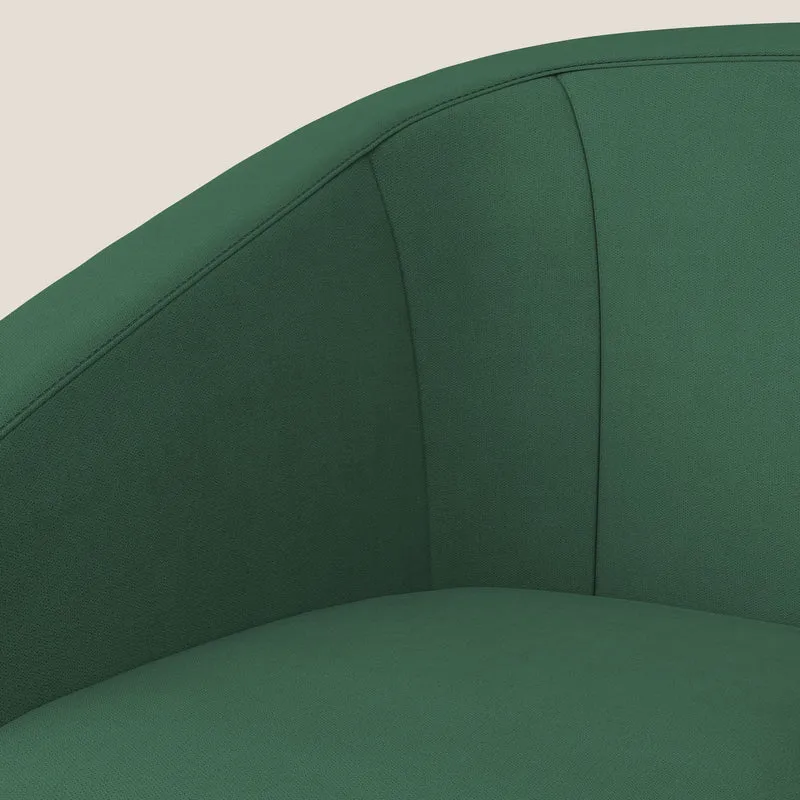 Pandora Fauteuil en tissu doux imperméable T02 vert