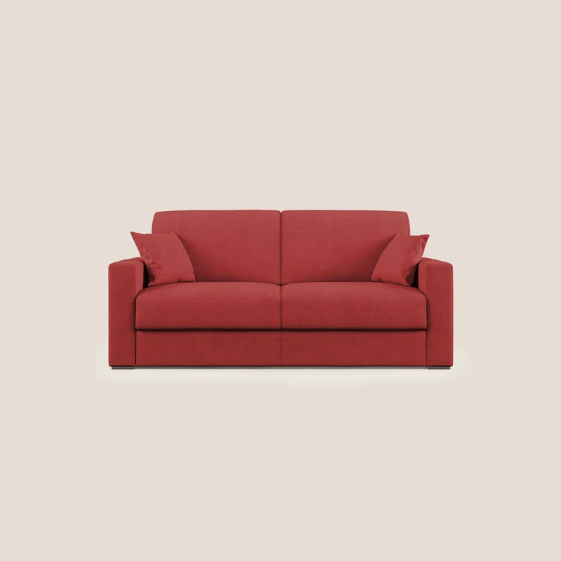 Best Canapé-lit double en tissu imperméable T02 rouge