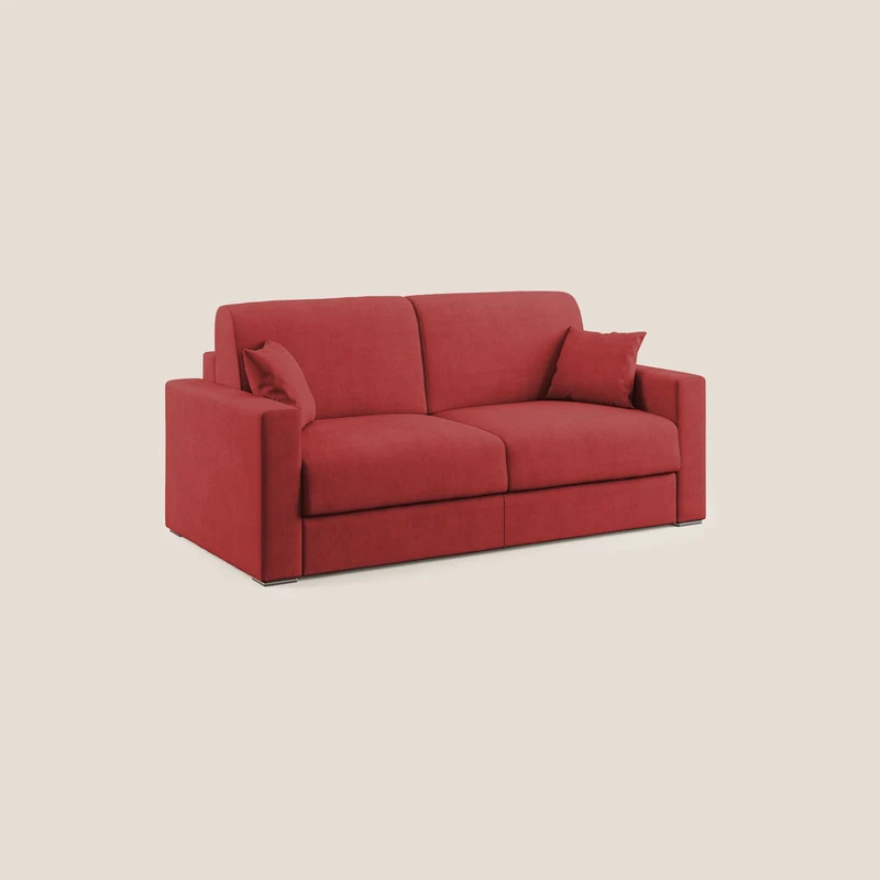 Best Canapé-lit double en tissu imperméable T02 rouge