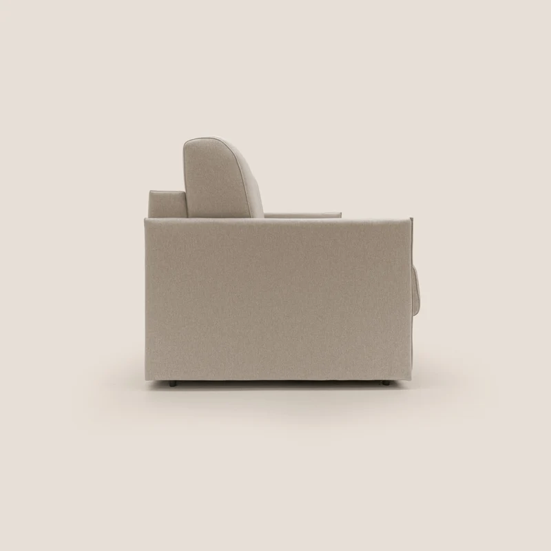 Evans Canapé convertible en tissu imperméable T13 beige
