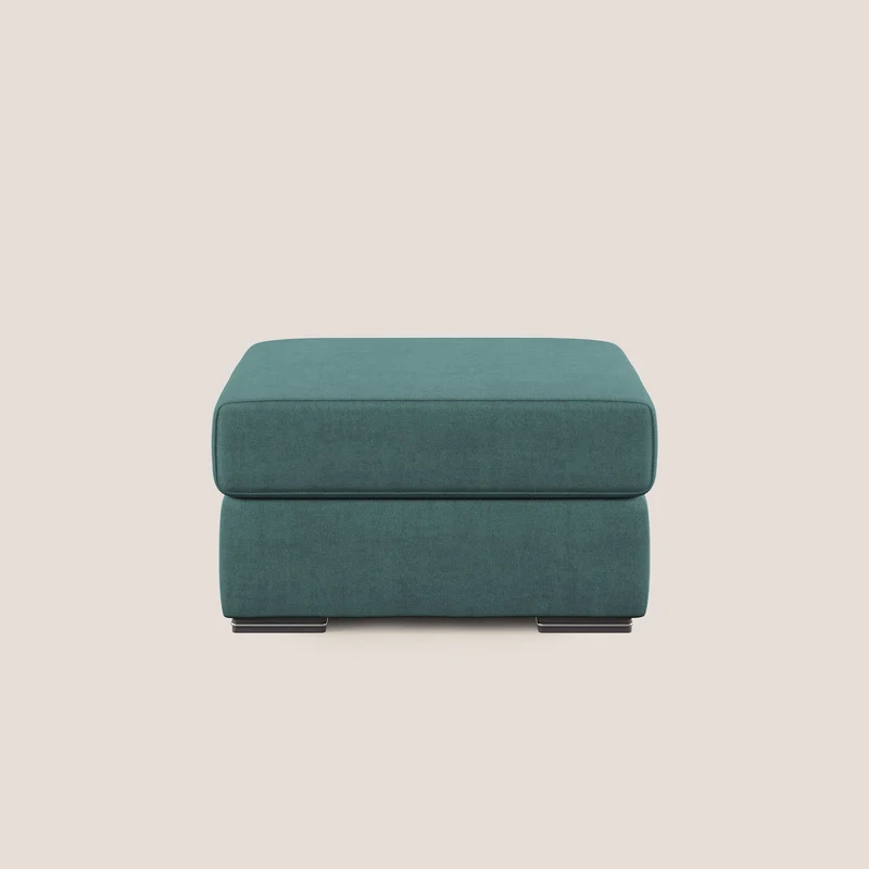 Sun pouf coffre en tissu imperméable T02 bleu canard