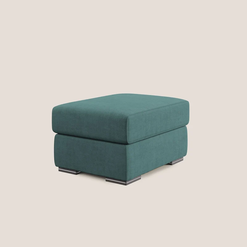 Sun pouf coffre en tissu imperméable T02 bleu canard