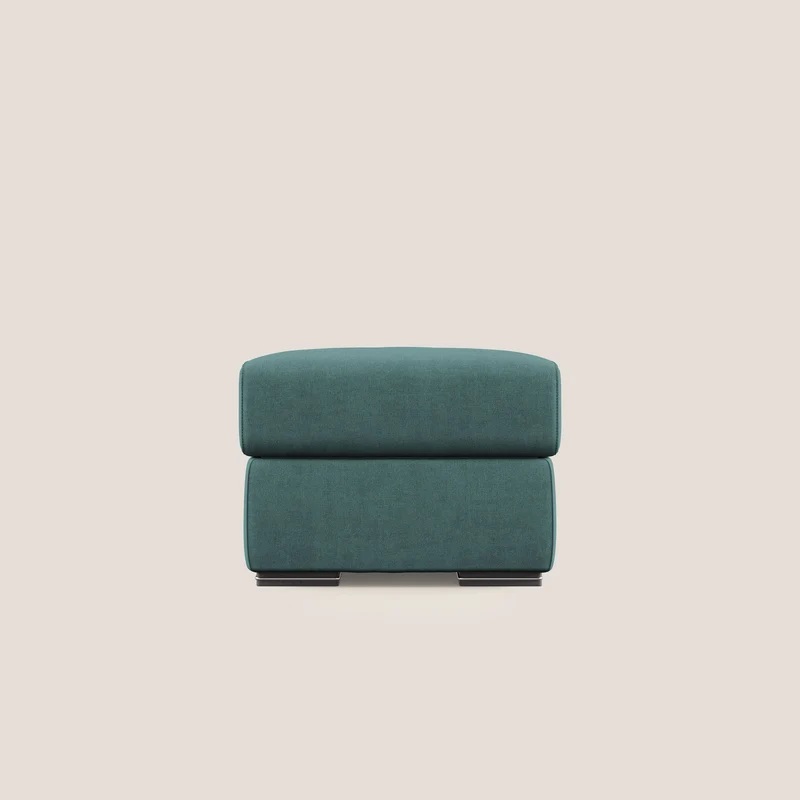 Sun pouf coffre en tissu imperméable T02 bleu canard