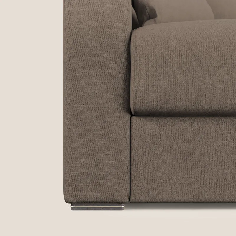 Best canapé-lit d’angle en tissu imperméable T02 marron