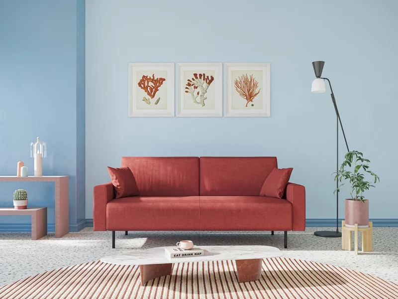 Arthur canapé moderne en velours doux imperméable T01 gris
