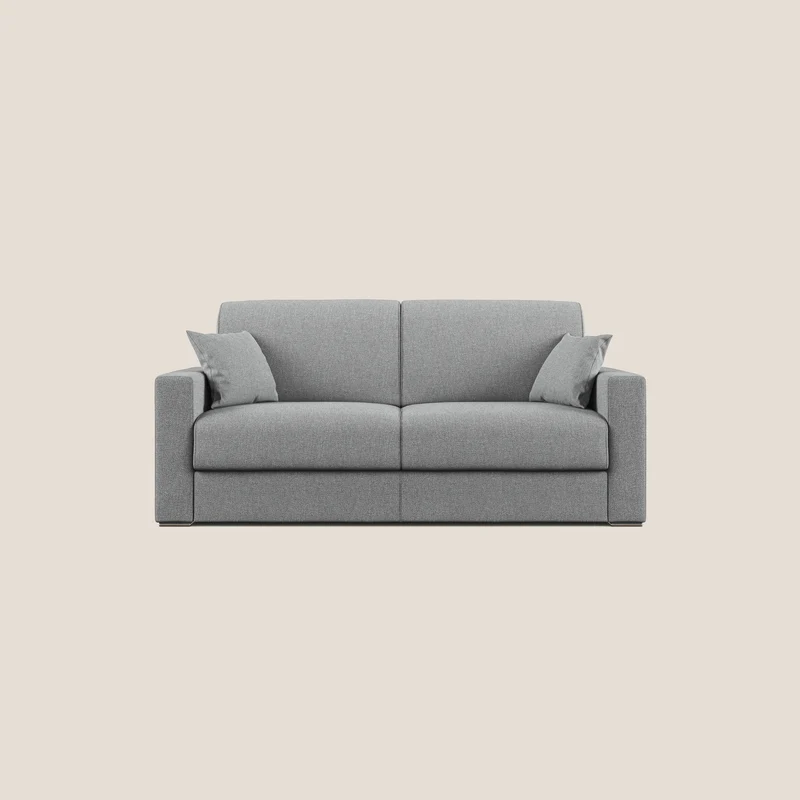 Best Canapé-lit double en tissu anti-taches QuickClean T08 gris
