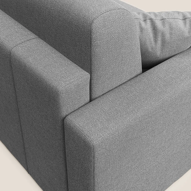 Best Canapé-lit double en tissu anti-taches QuickClean T08 gris