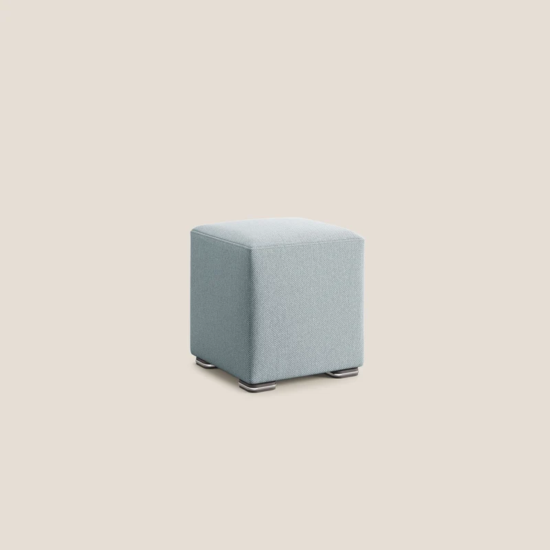 Cube pouf en tissu doux détachable T05 sucre glace