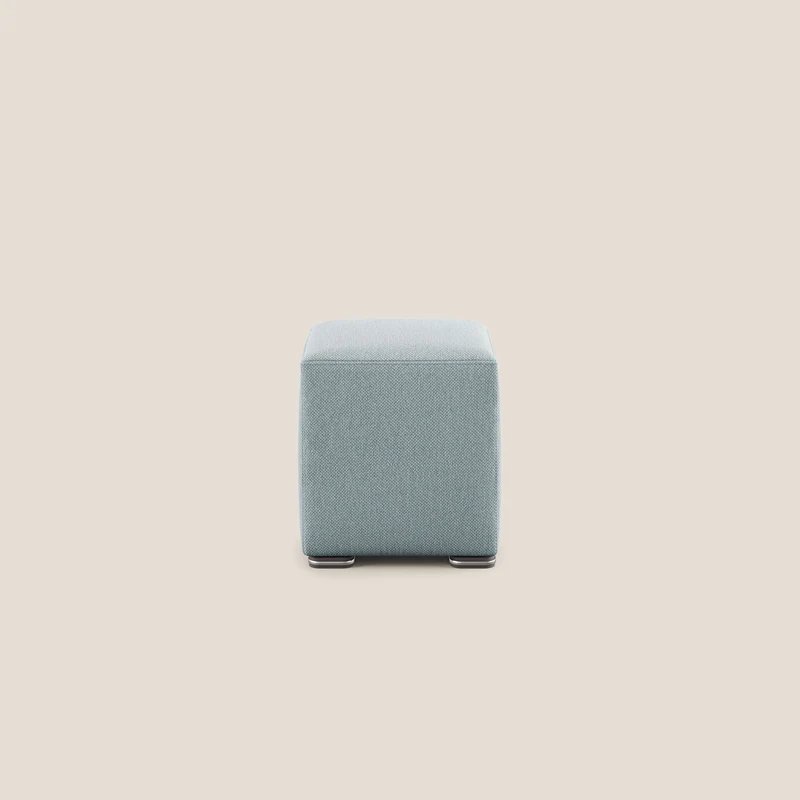 Cube pouf en tissu doux détachable T05 sucre glace