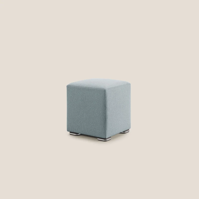 Cube pouf en tissu doux détachable T05 sucre glace