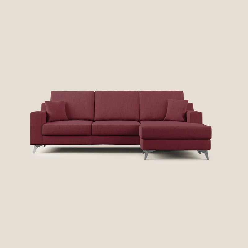 Michael Canapé d'angle REVERSIBLE en tissu imperméable T03 rouge