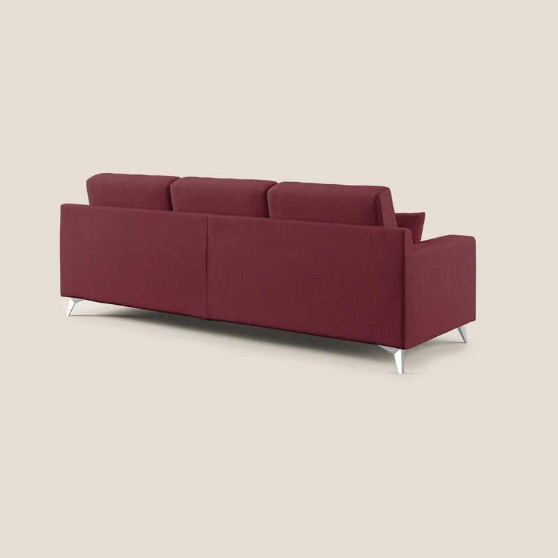 Michael Canapé d'angle REVERSIBLE en tissu imperméable T03 rouge