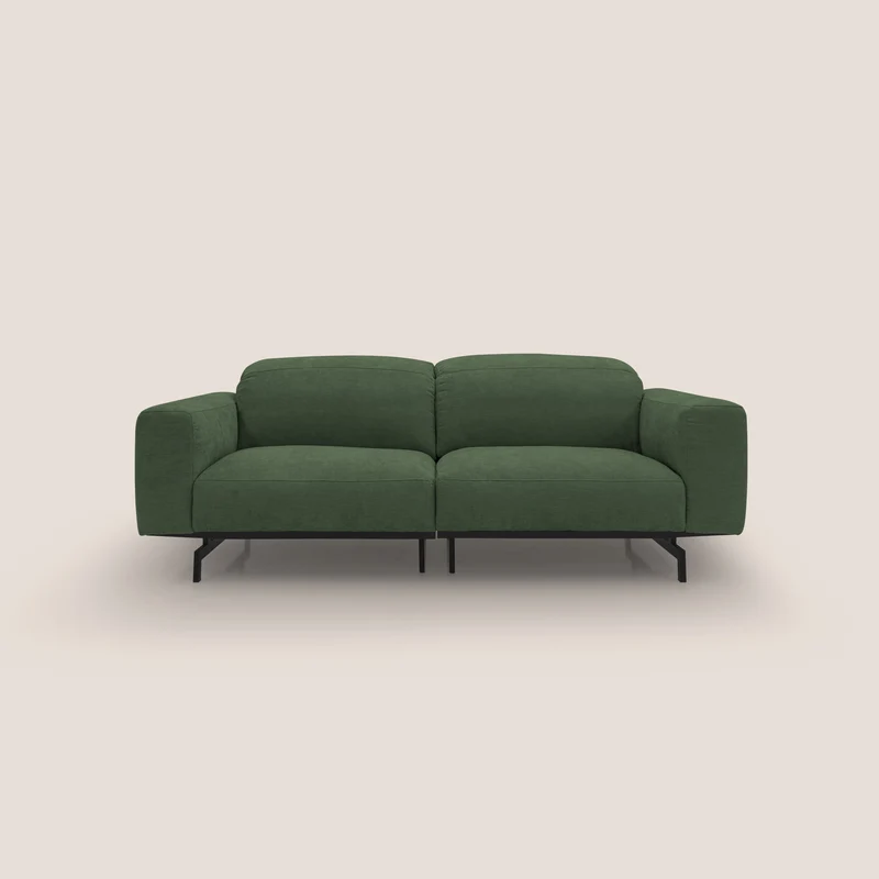 Sakura Canapé modulable en tissu flammé doux et imperméable T14 vert
