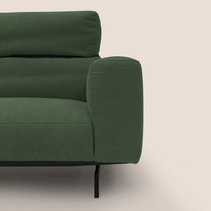 Sakura Canapé modulable en tissu flammé doux et imperméable T14 vert