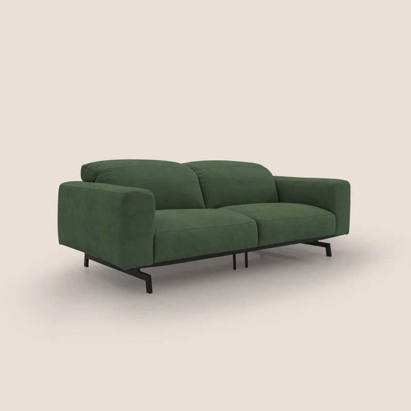 Sakura Canapé modulable en tissu flammé doux et imperméable T14 vert