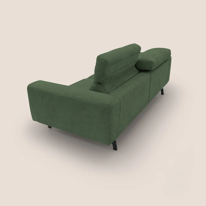 Sakura Canapé modulable en tissu flammé doux et imperméable T14 vert