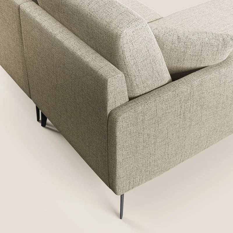 Saturno canapé panoramique moderne en tissu doux imperméable T03 beige