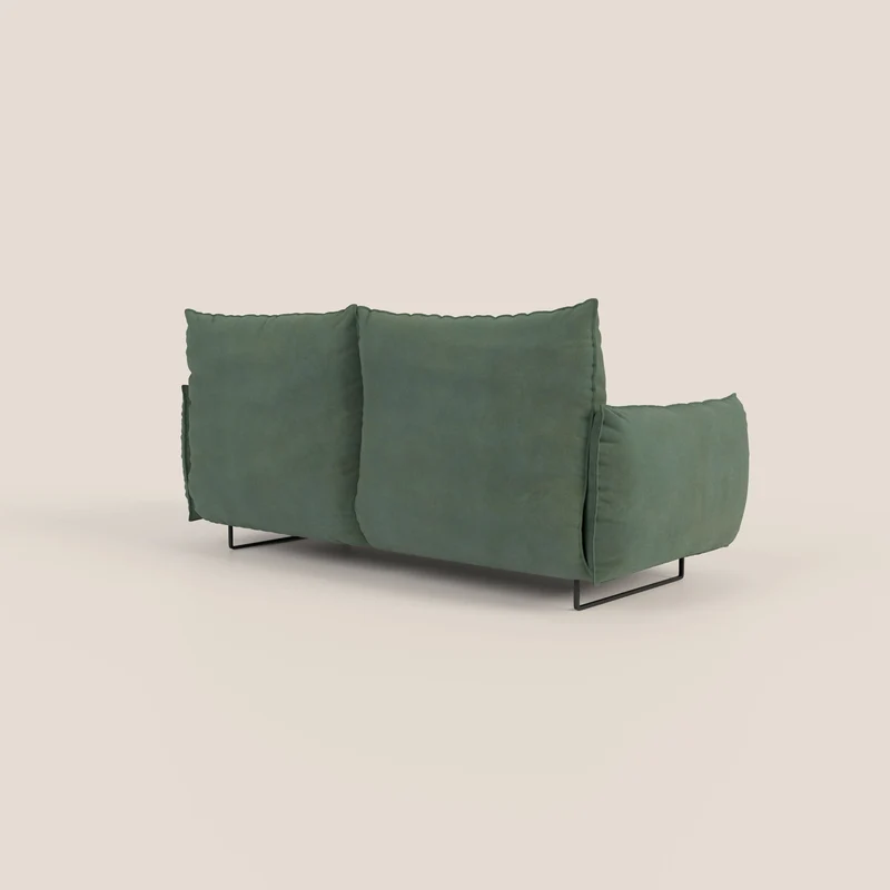 Monamour canapé au design moderne avec option relax électrique en microfibre détachable imperméable T11 vert