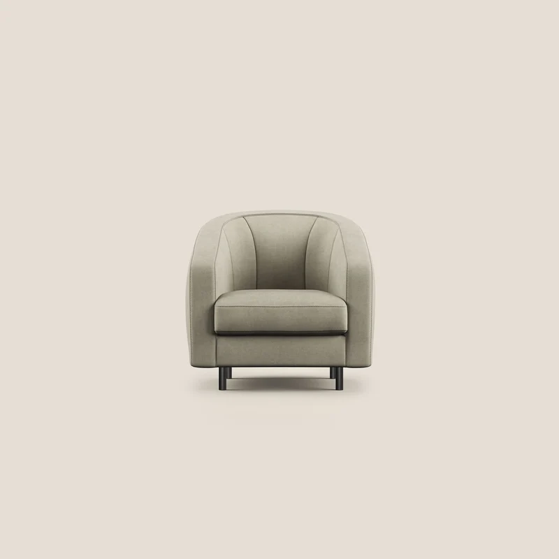Pandora Fauteuil en tissu doux imperméable T02 crème
