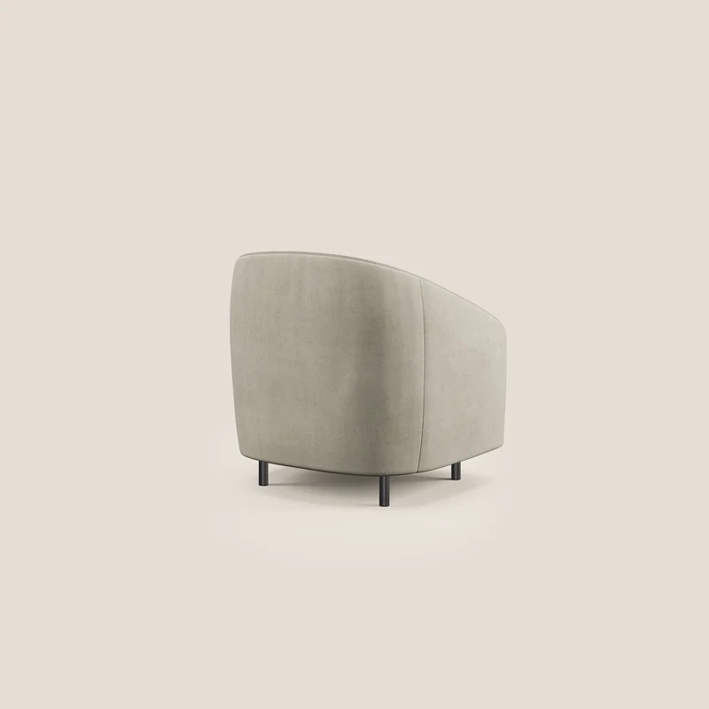 Pandora Fauteuil en tissu doux imperméable T02 crème