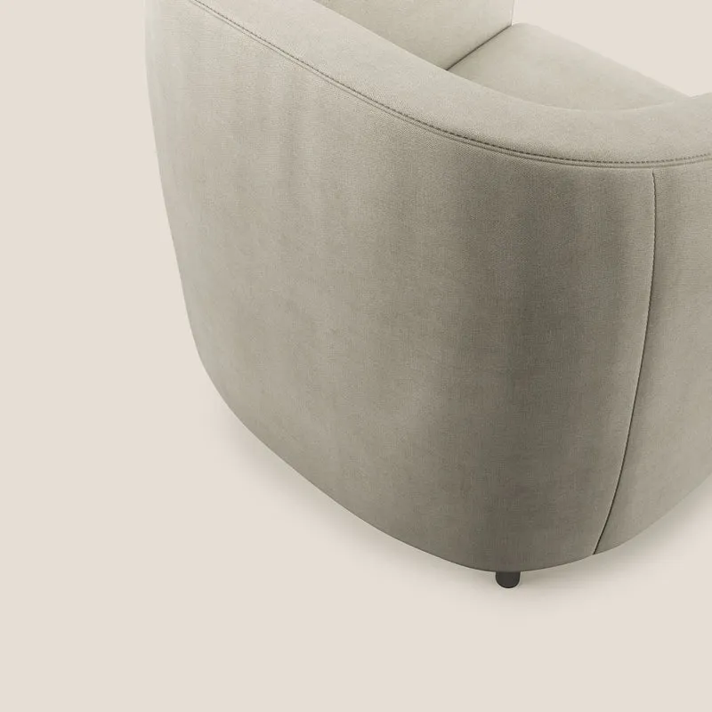 Pandora Fauteuil en tissu doux imperméable T02 crème