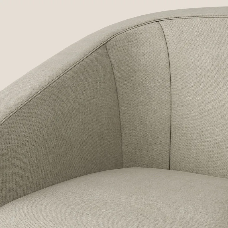 Pandora Fauteuil en tissu doux imperméable T02 crème