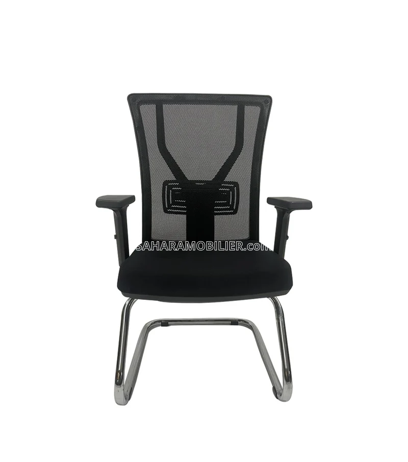 Fauteuil Visiteur ARMONI en Mesh Noir Réf. B2237