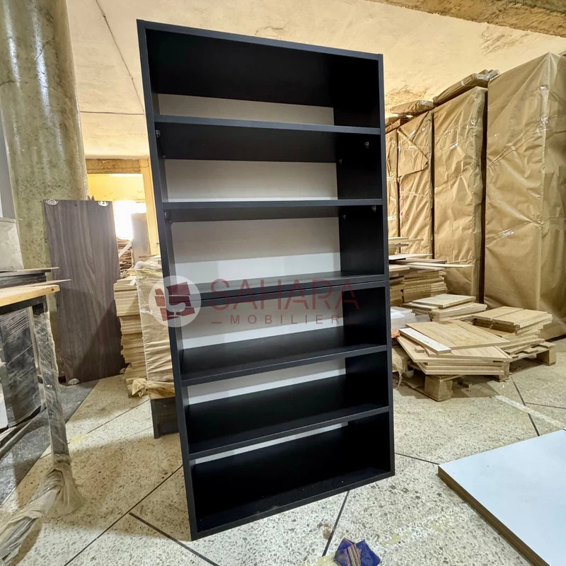 RAYONNAGE BOIS COLONNE 5 ÉTAGÈRES Réf. B2121