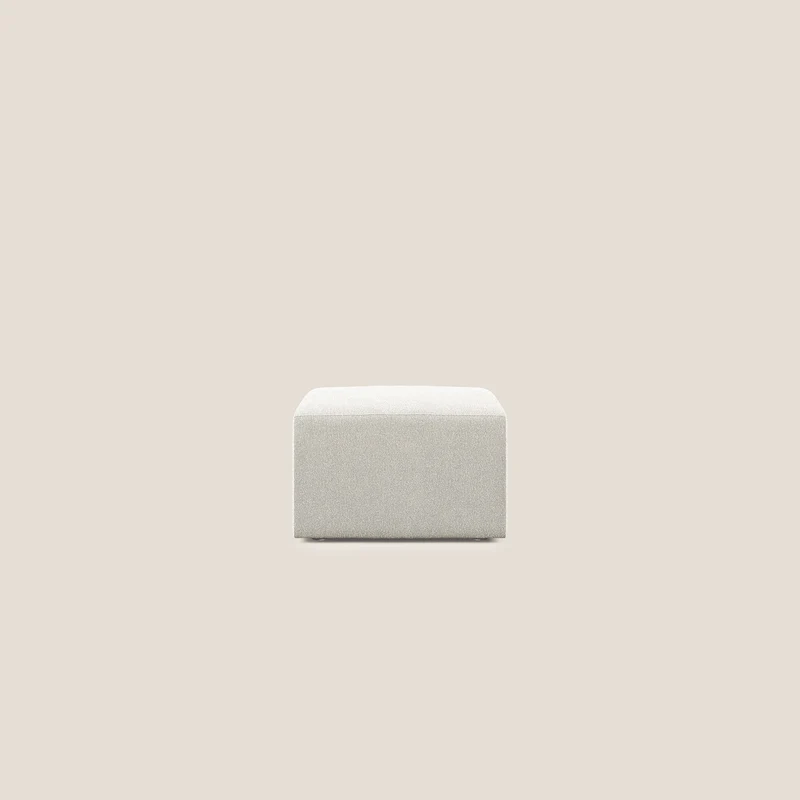 Nettuno pouf module en bouclette douce T07 blanc