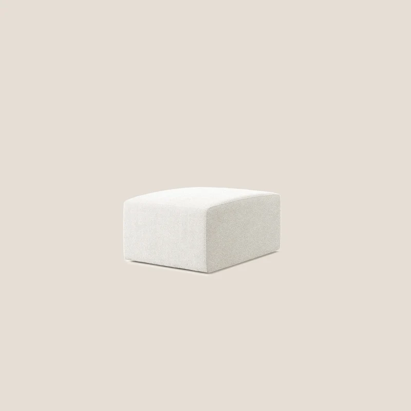 Nettuno pouf module en bouclette douce T07 blanc