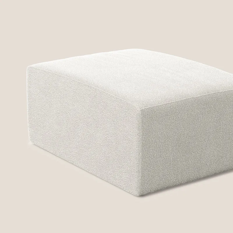 Nettuno pouf module en bouclette douce T07 blanc