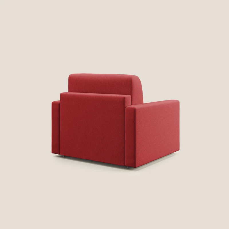 Chris Fauteuil convertible en tissu imperméable T13 rouge