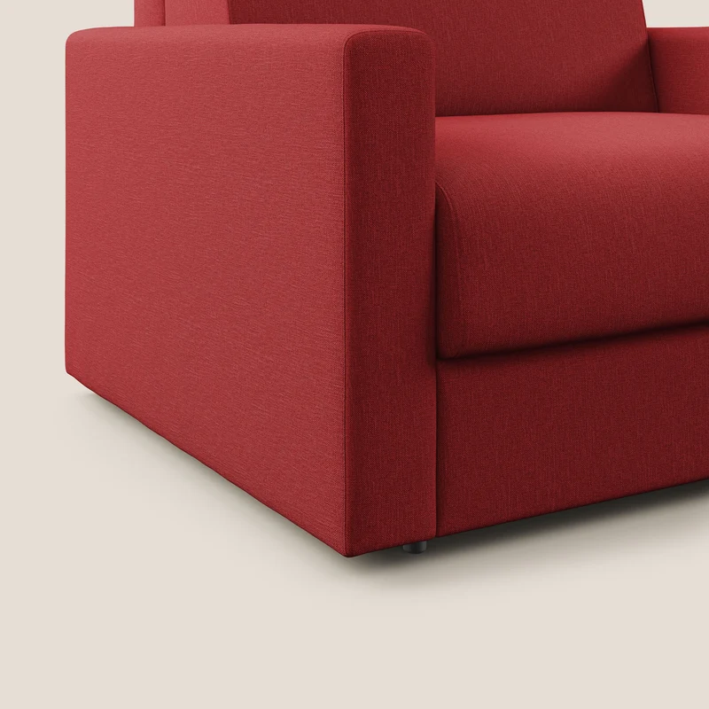 Chris Fauteuil convertible en tissu imperméable T13 rouge