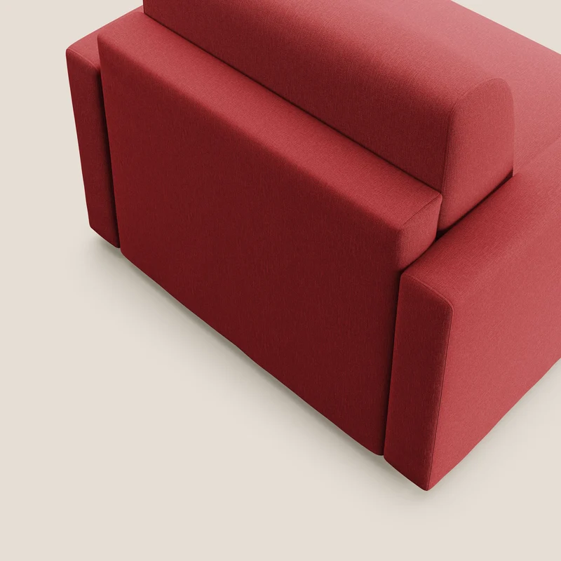 Chris Fauteuil convertible en tissu imperméable T13 rouge
