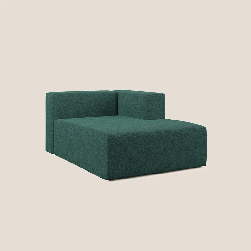 Nettuno module meridiénne en bouclette douce T07 vert