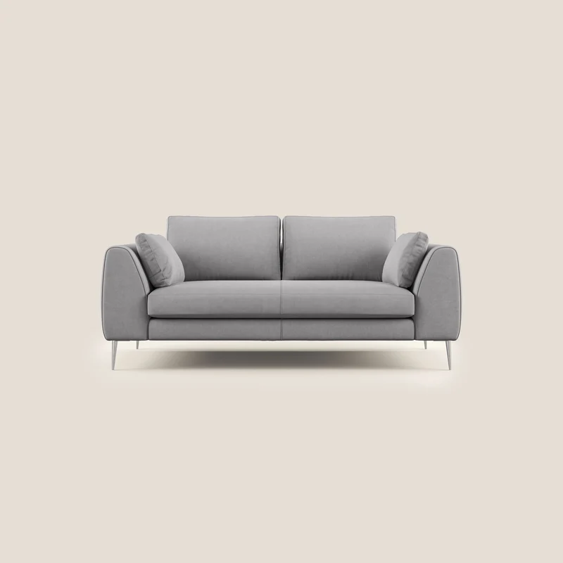 Plano canapé moderne en microfibre technique détachable T11 gris
