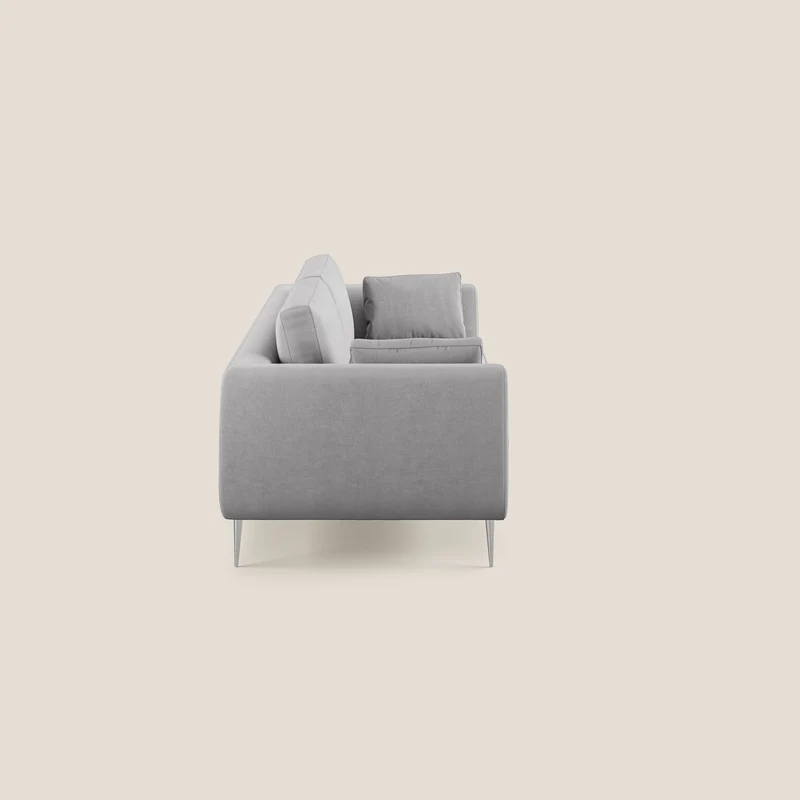 Plano canapé moderne en microfibre technique détachable T11 gris