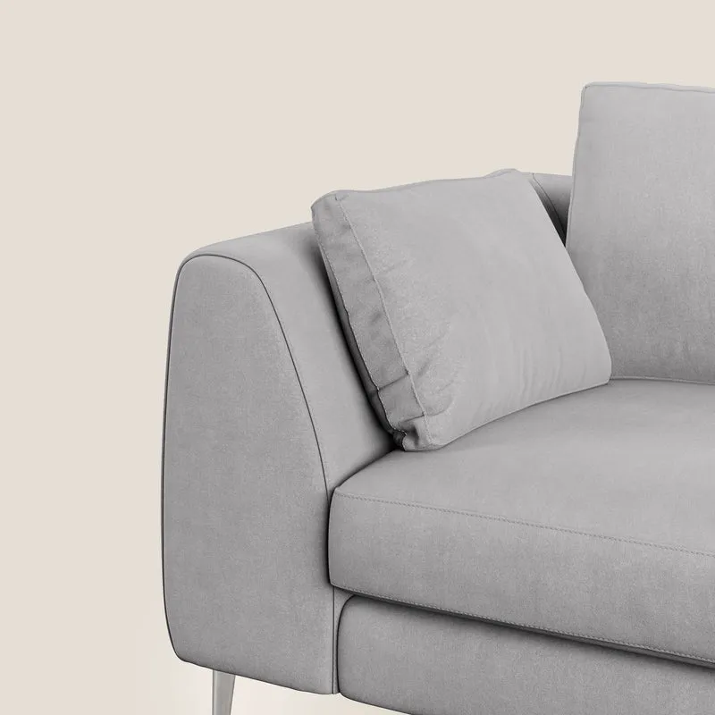 Plano canapé moderne en microfibre technique détachable T11 gris