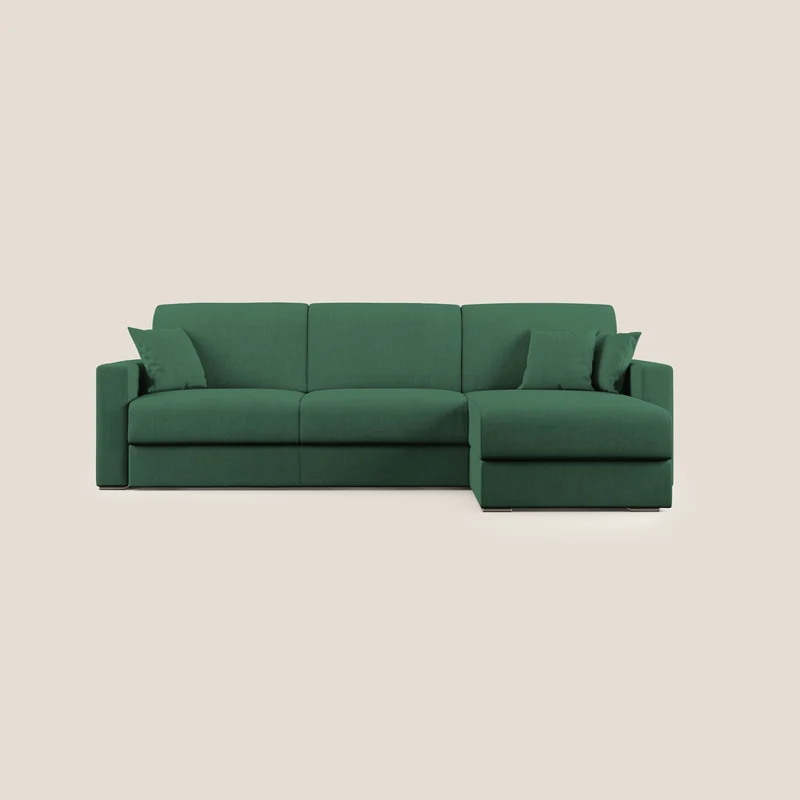 Best canapé-lit d’angle en tissu imperméable T02 vert