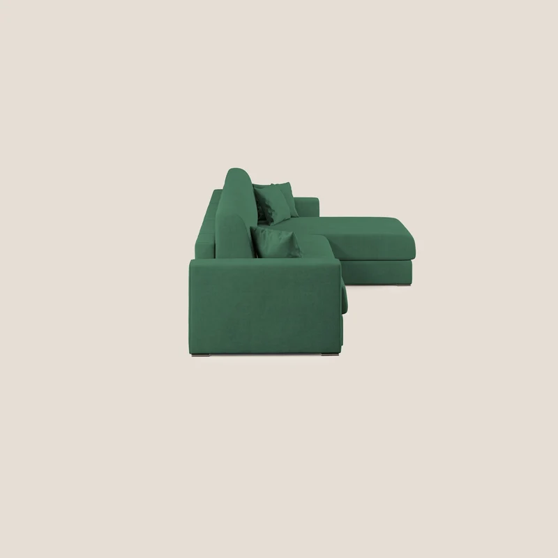 Best canapé-lit d’angle en tissu imperméable T02 vert